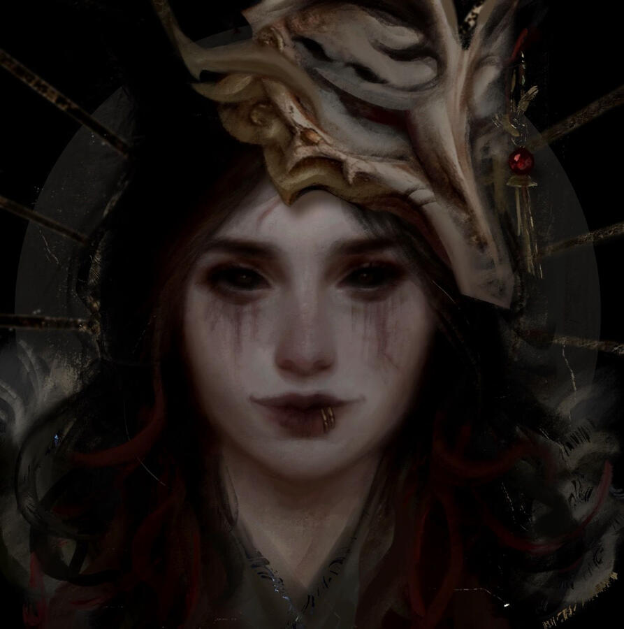 A commission of Falls in one of her outfits! Credit to @eldrtchmoon on twitter.